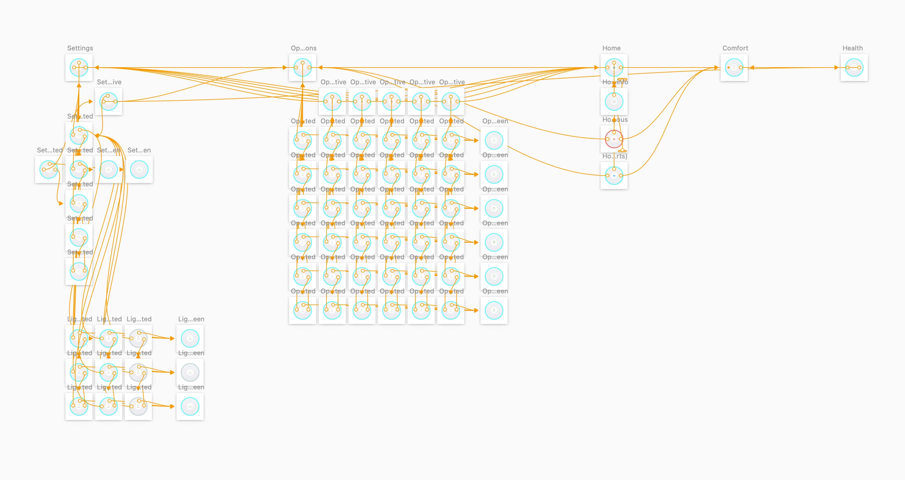 A screenshot of the UX flow for the Wynd Halo interface