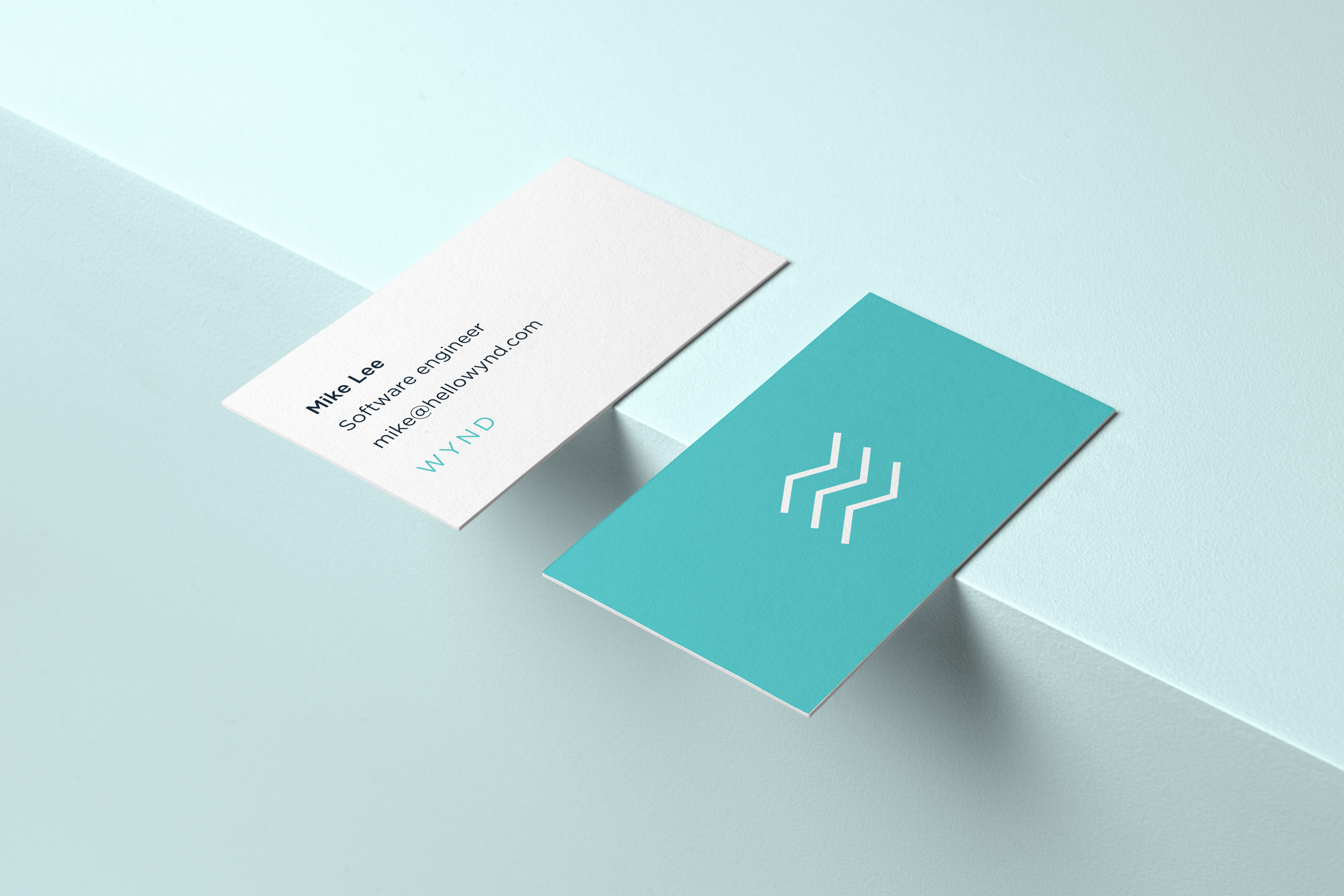 A Wynd business card